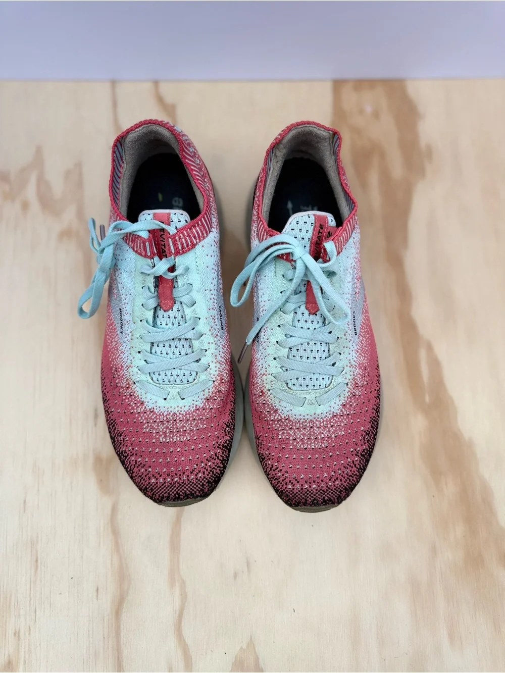 Brooks Levitate Knit Running Shoes in Coral and Mint